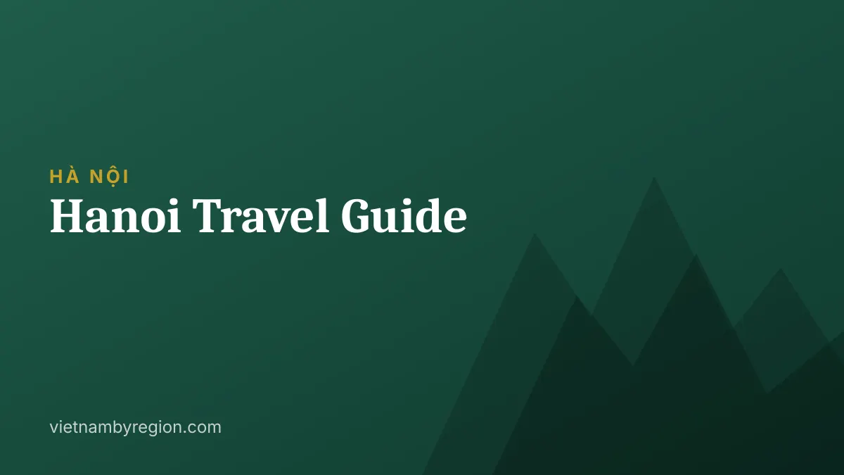 Illustrated cover for Hanoi Travel Guide (Hà Nội), north Vietnam